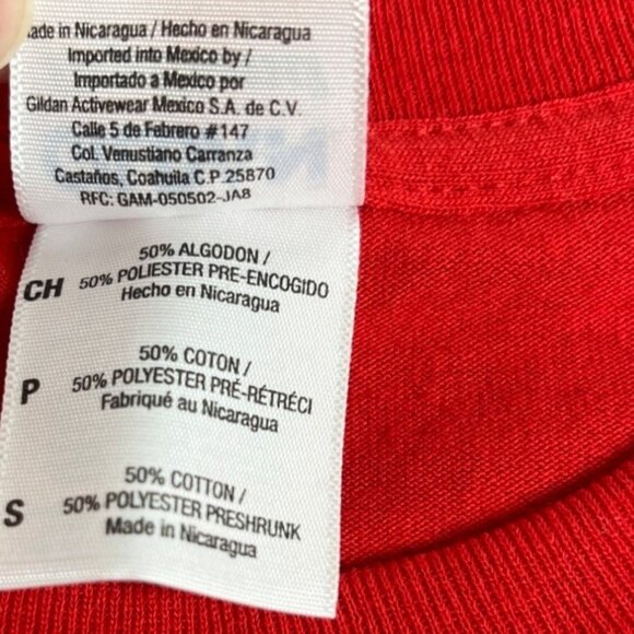 You Bet Your Dupa I'm Polish Graphic Tshirt Womens Small Red Gildan - Picture 7 of 8